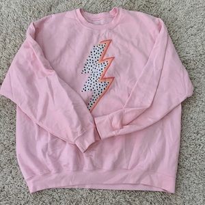 Oversized lightning bolt sweatshirt